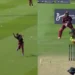 Dwayne Bravo Takes Stunning Catch to Dismiss Faf du Plessis