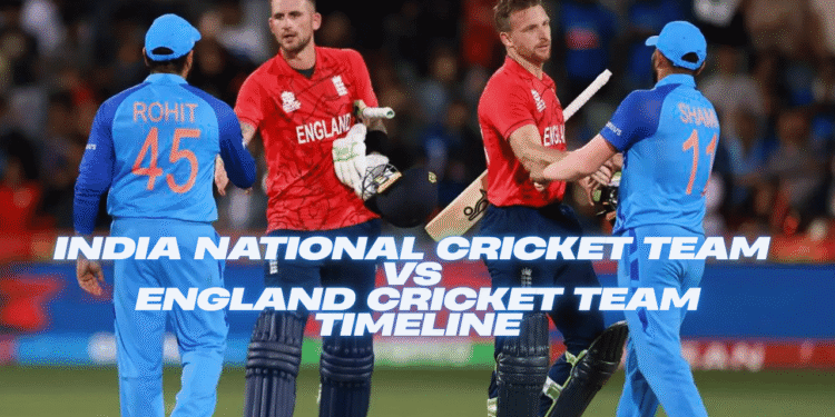 India National Cricket Team vs England Cricket Team Timeline